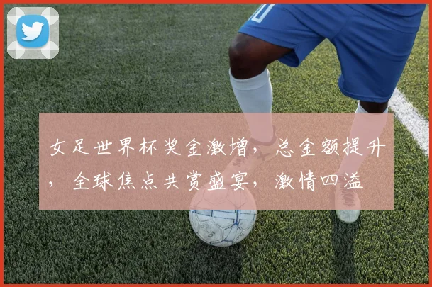 女足世界杯奖金激增，总金额提升，全球焦点共赏盛宴，激情四溢